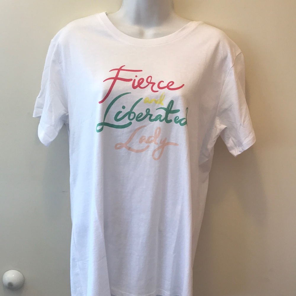 2/$30 Cotton On graphic tee size L fierce liberated lady new